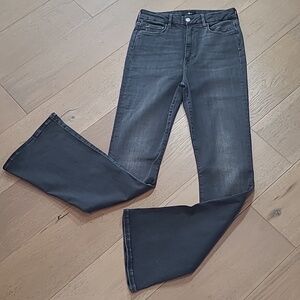 7 For All Mankind Jeans Women's sz 31 Black Ultra High Skinny Boot Denim